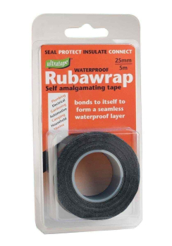 25mm x 5m Self Amalgamating Tape Rubawrap Black 25mm x 5m Self Amalgamating Tape Rubawrap Black